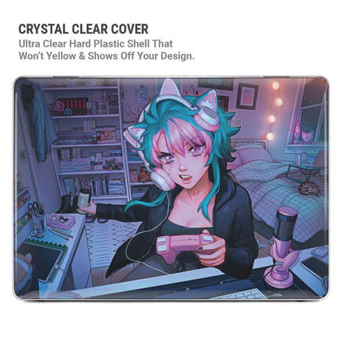 Anime Catgirl Gamer Nerd by Ivy Dolamore MacBook Cases